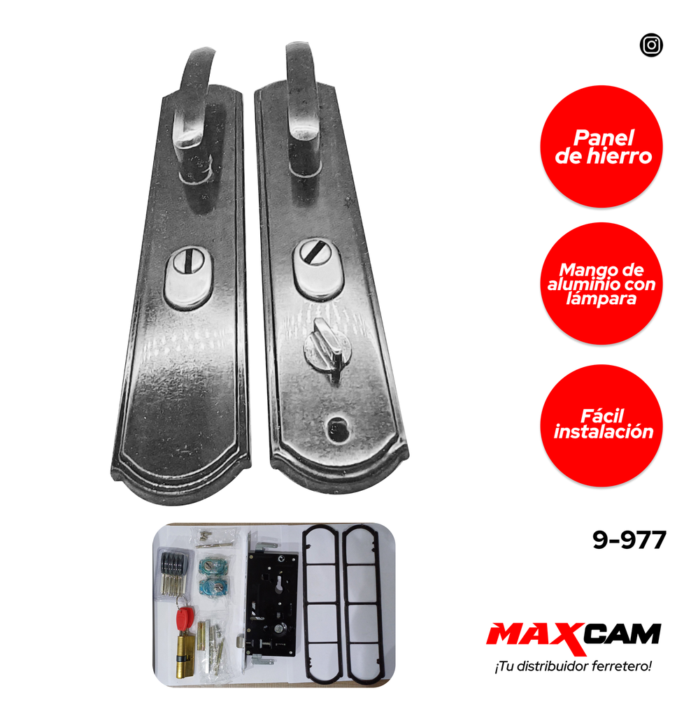 CERRADURA PUERTA SEGURIDAD MAXI TOOLS 9-977