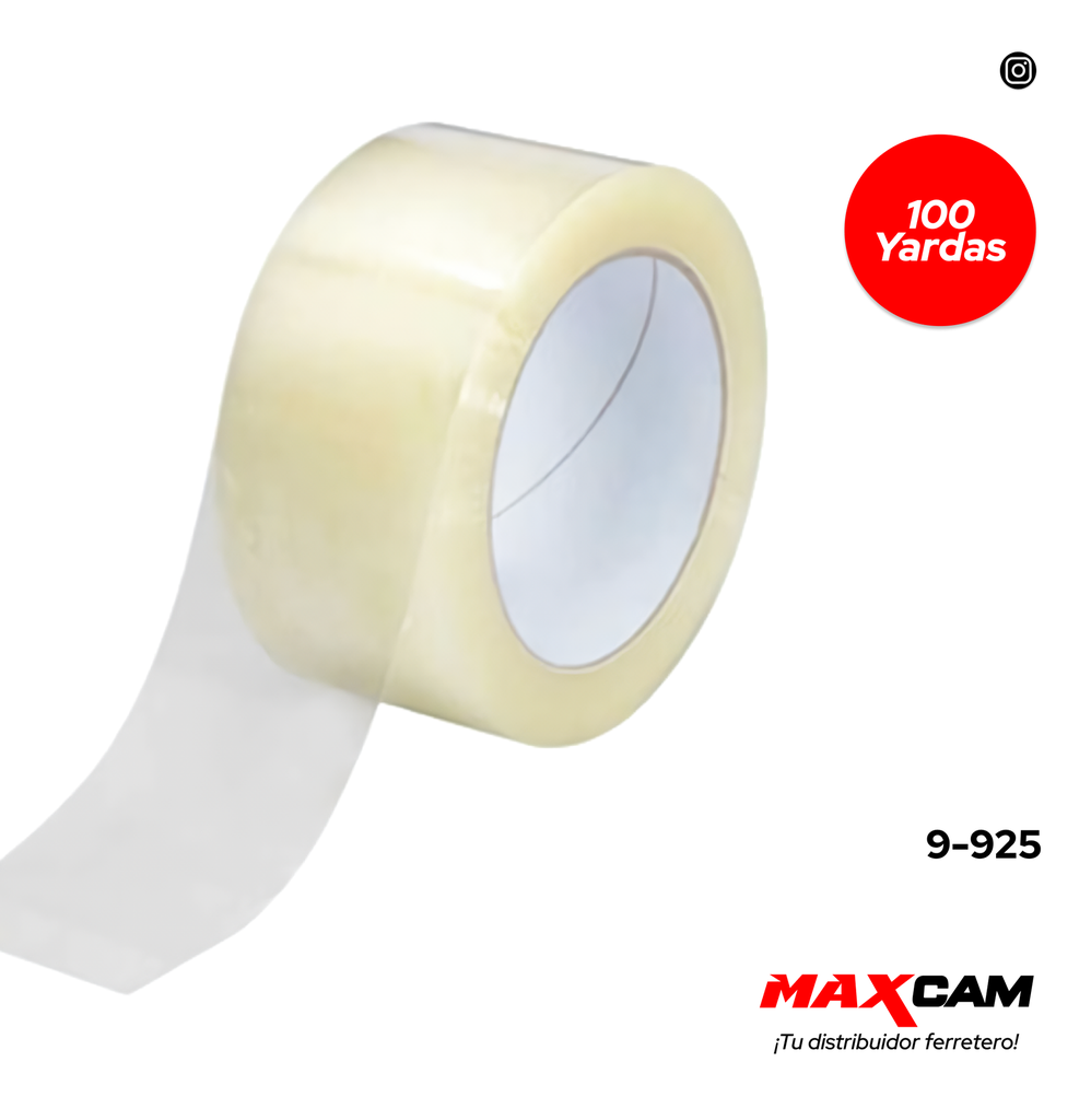 CINTA EMBALAR TRANSP x 100 YARDAS POLUX 9-925