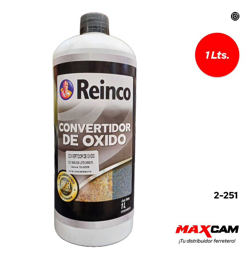 CONVERTIDOR DE OXIDO 1 LITRO REINCO 2-251