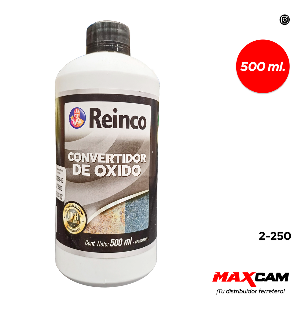CONVERTIDOR DE OXIDO 500 ML REINCO 2-250