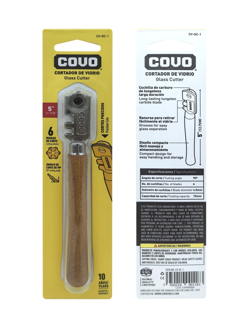CORTADOR DE VIDRIO COVO 9-719