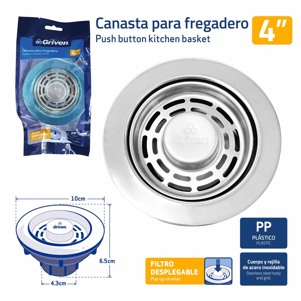 DESAGUE FREGADERO P745303845295USH GRIVEN 9-818