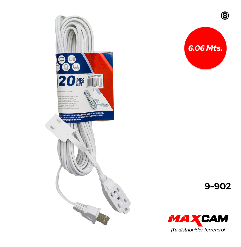 EXTENSION ELECTRICA 6.06 MTS ORIX 9-902