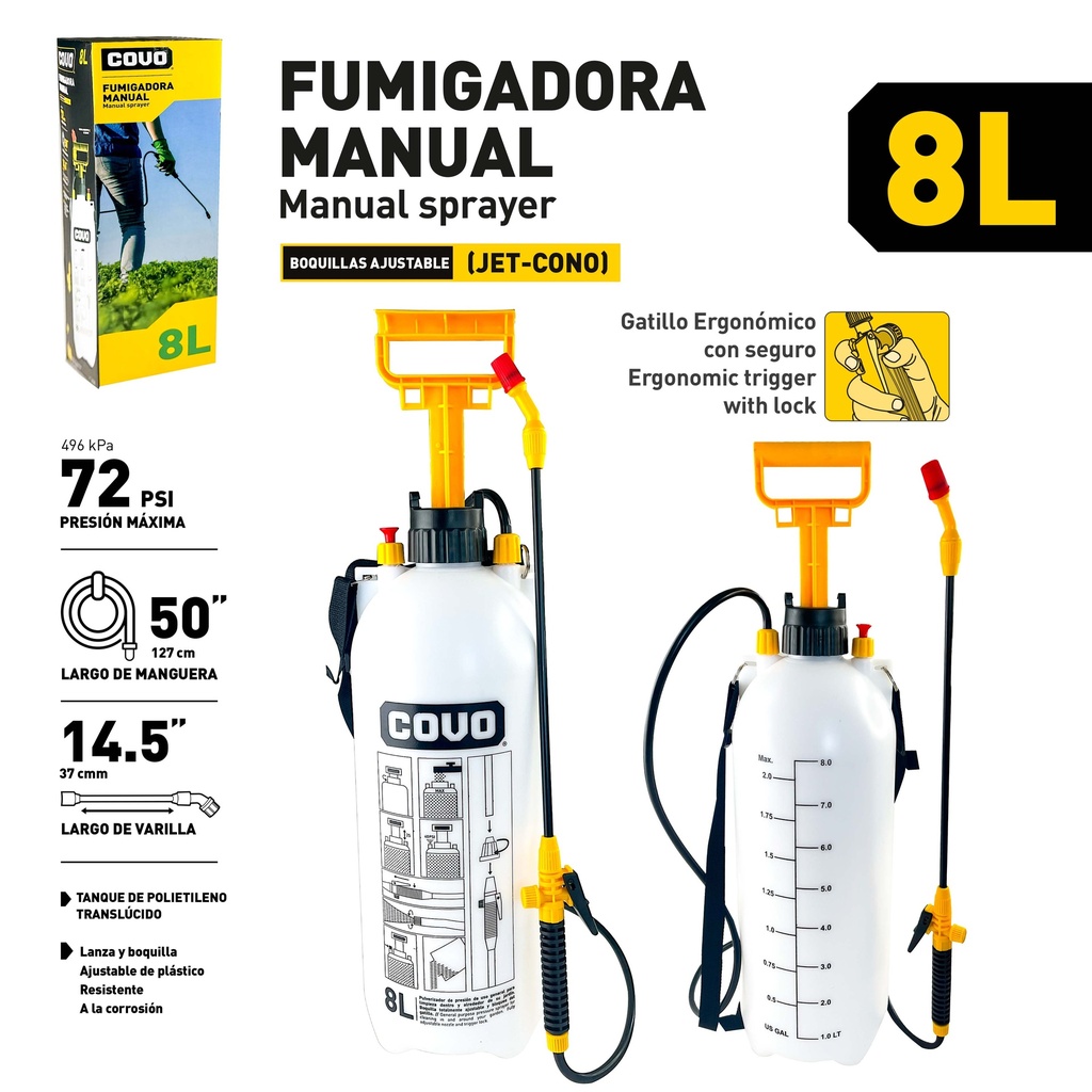 FUMIGADORA x 8 LTS COVO 9-801