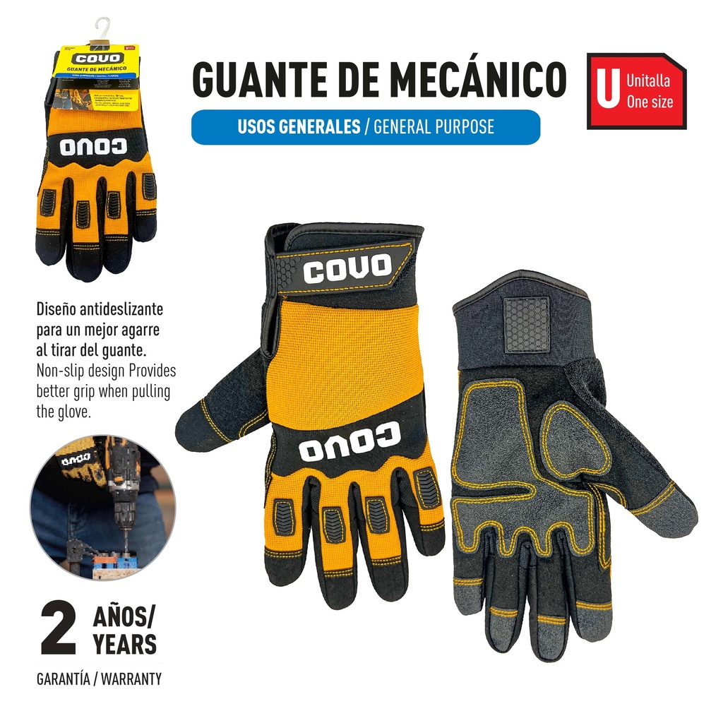 GUANTES PARA MECANICO PAR COVO 9-974