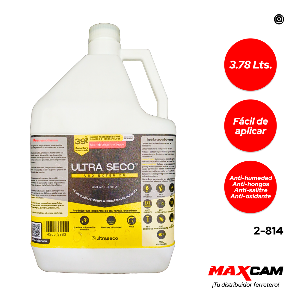 IMPERMEABILIZANTE EXTERIOR GALON ULTRA SECO 2-814