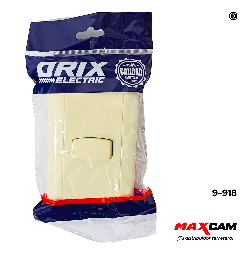 INTERRUPTOR SENCILLO TIPO BTICINO ORIX 9-918