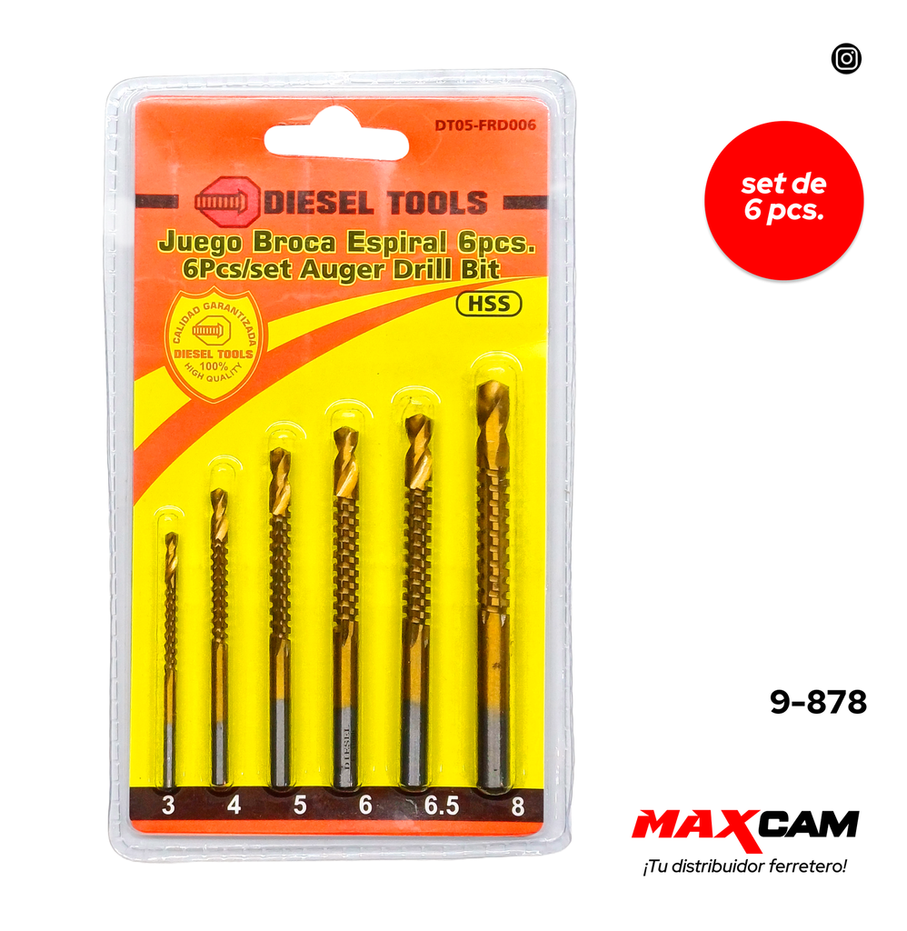 JUEGO MECHAS DE METAL 6 PCS 9-878