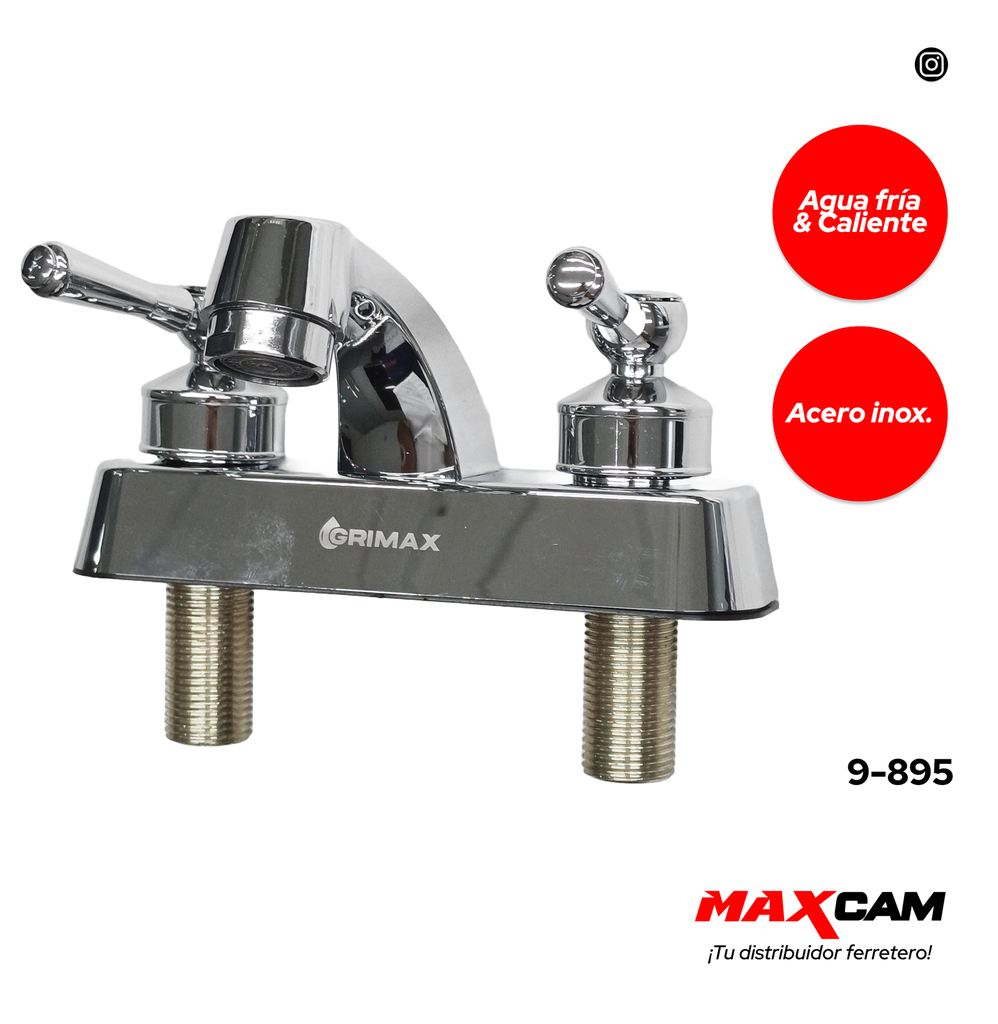 LLAVE LAVAMANO DOBLE GRIMAX 9-895
