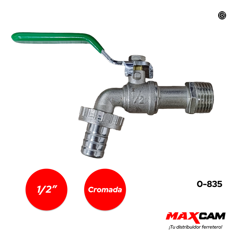 LLAVE MANGUERA PASO RAPIDO CROMADA JAPPY 0-835