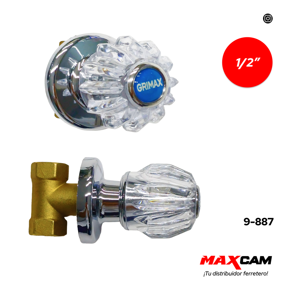 LLAVE P/DUCHA INDIVIDUAL x 1/2 BRONCE GRIMAX 9-887