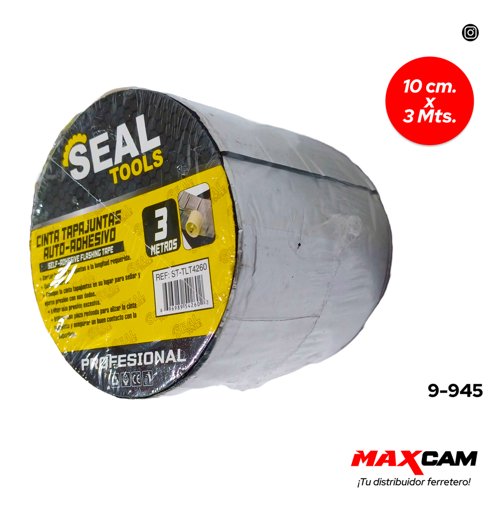 MANTO ADHESIVO BUTILO 10CM x 3 MTS SEAL TOOLS 9-945