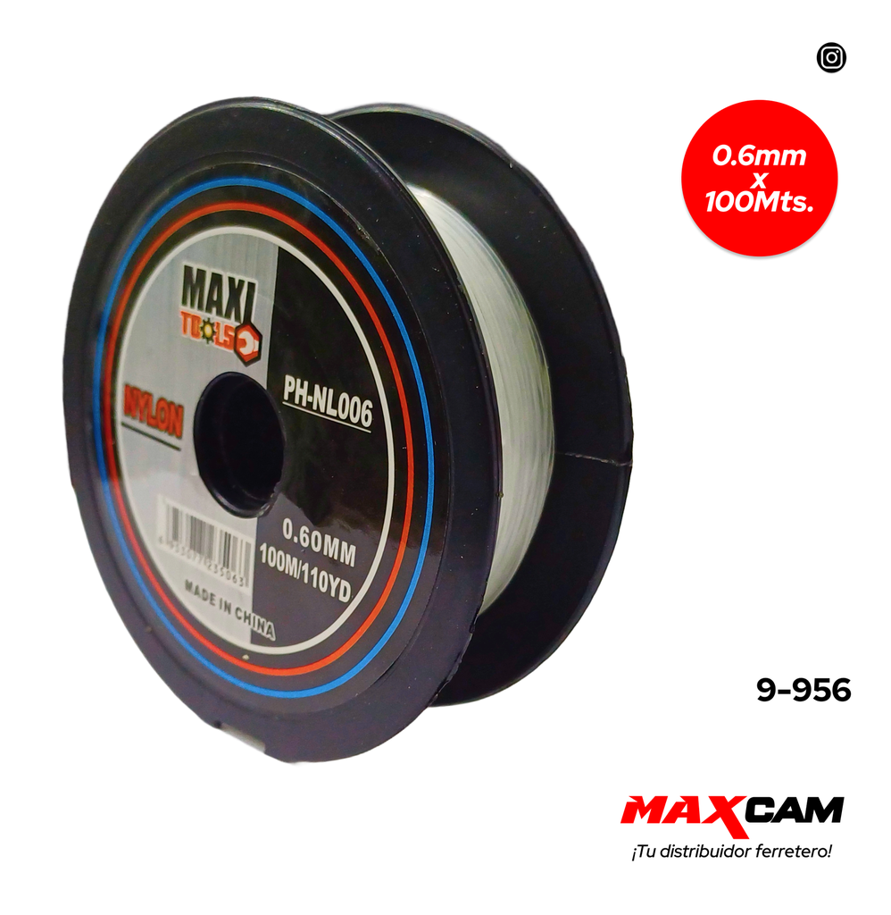 NYLON DE PESCAR 0.6MM/100M MAXI TOOLS 9-956