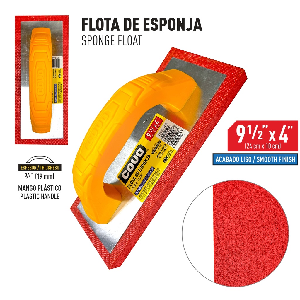 PALUSTRA GOMA 9 1/2" x 4" COVO 9-717