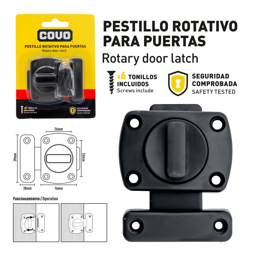 PASADOR MARIPOSA NEGRO COVO 9-815