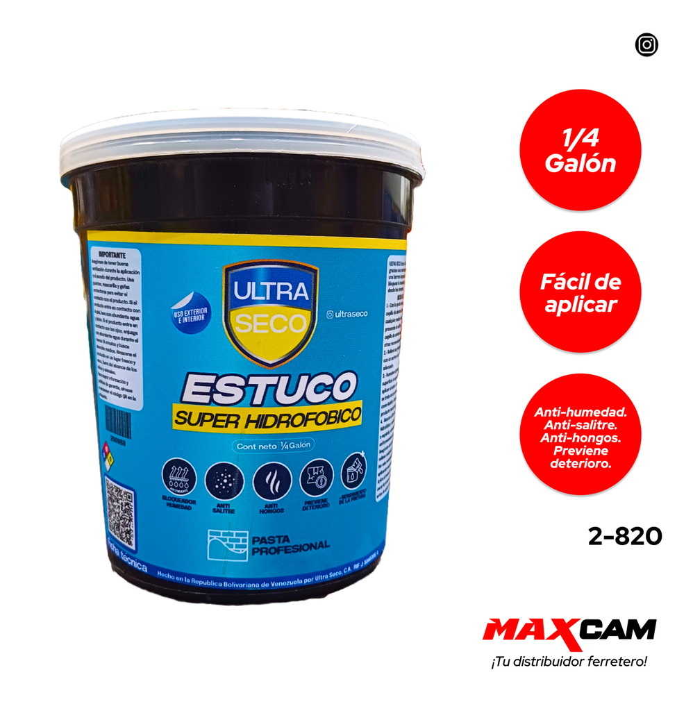 PASTA PROF O ESTUCO x 1/4 ULTRA SECO 2-820