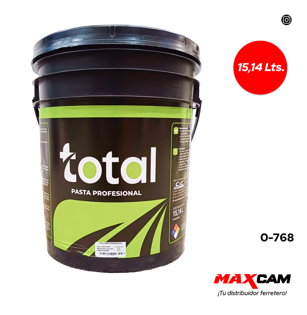 PASTA PROFESIONAL CUÑETE 4 GLN TOTAL 0-768