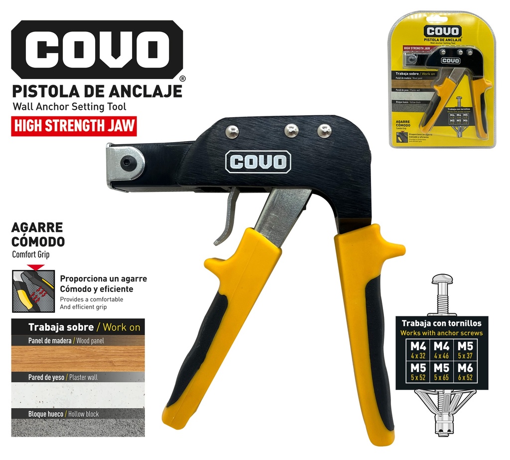 PISTOLA DE ANCLAJE COVO 10-090