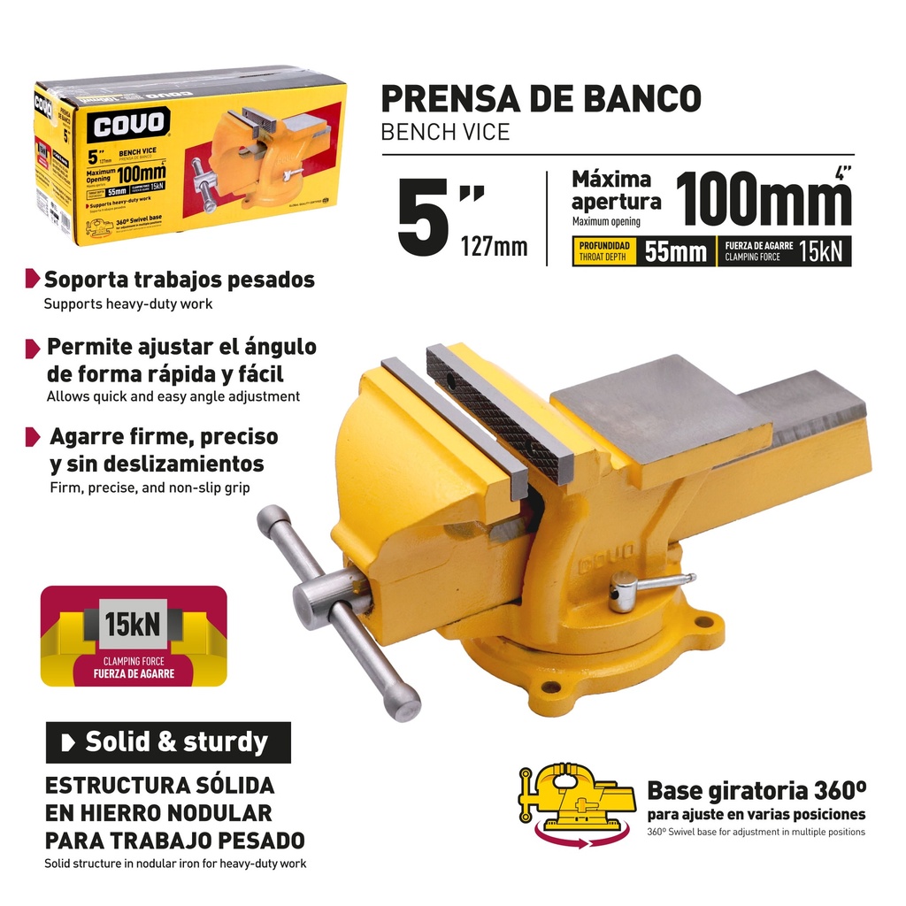 PRENSA DE BANCO 5" COVO 10-206