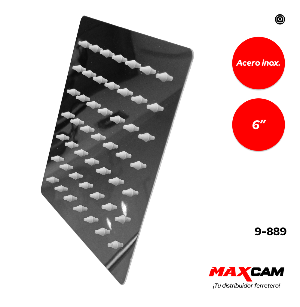 REGADERA CUADRADA 6" GRIMAX 9-889