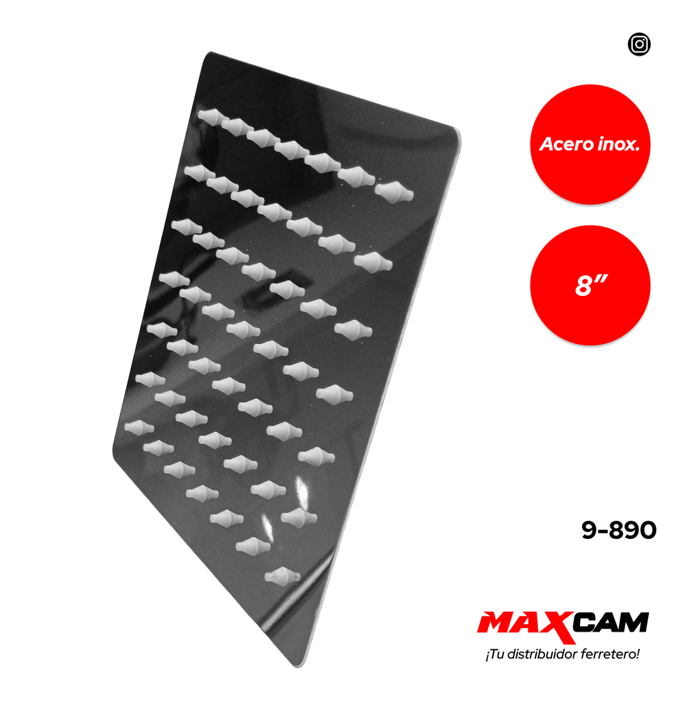 REGADERA CUADRADA 8" GRIMAX 9-890