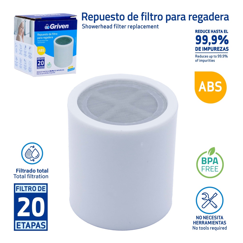 REPUESTO DE FILTRO P/REGADERA GRIVEN 9-731