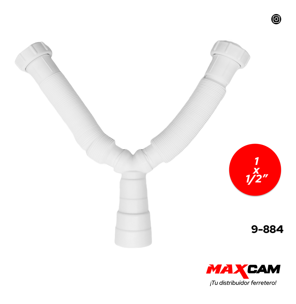 SIFON DOBLE FLEXIBLE GRIMAX 9-884