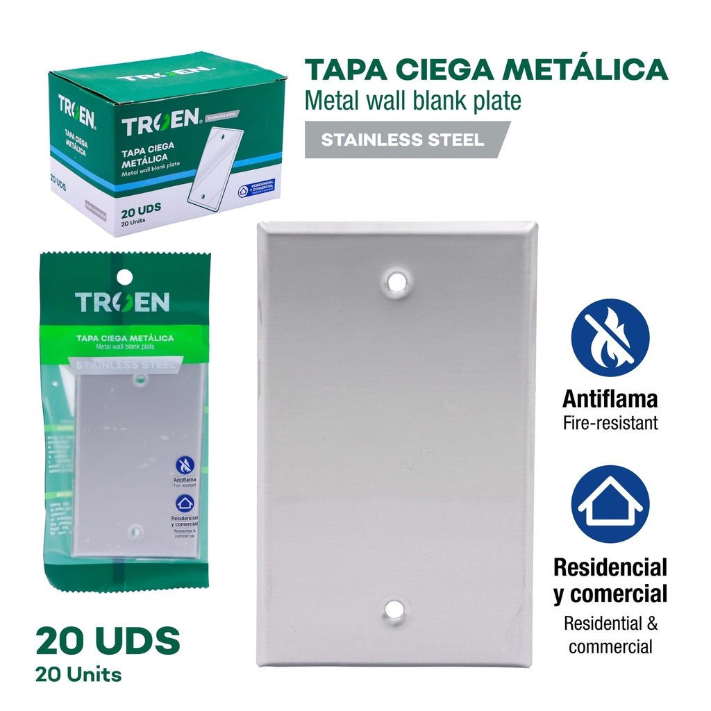TAPA CIEGA METALICA TROEN 10-062