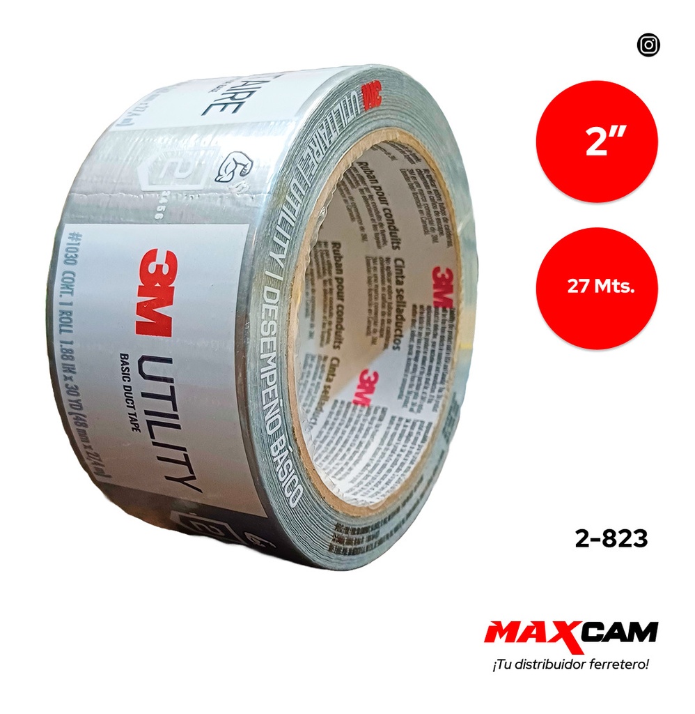 TIRRO PLOMO BASICO 2" x 27 MTS 3M 2-823