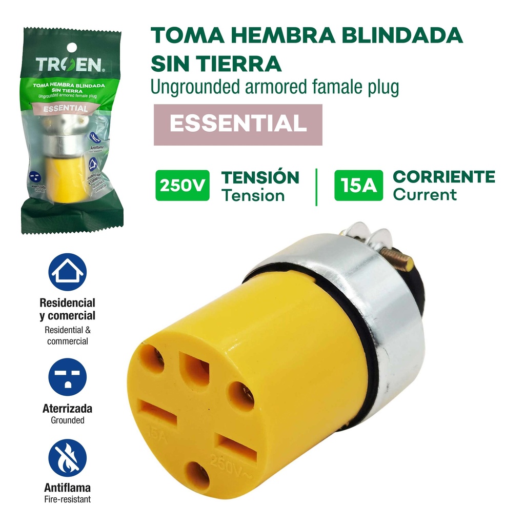 TOMA CHINA VINIL METAL 2P+T TROEN 10-118