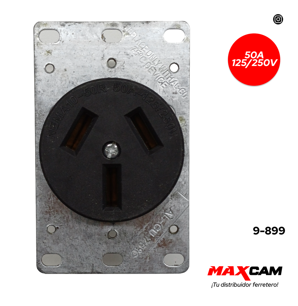 TOMA EMP 3 POLOS 250V 50AMP ORIX 9-899