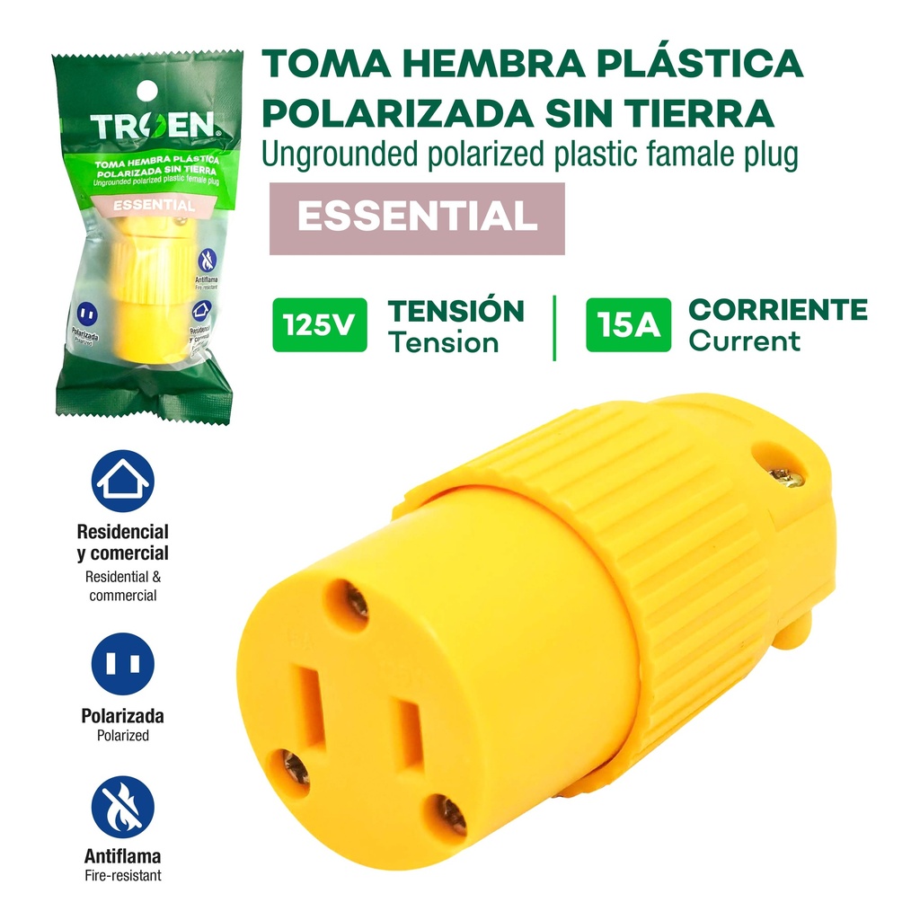 TOMA VINIL PLASTICO 2P TROEN 10-126