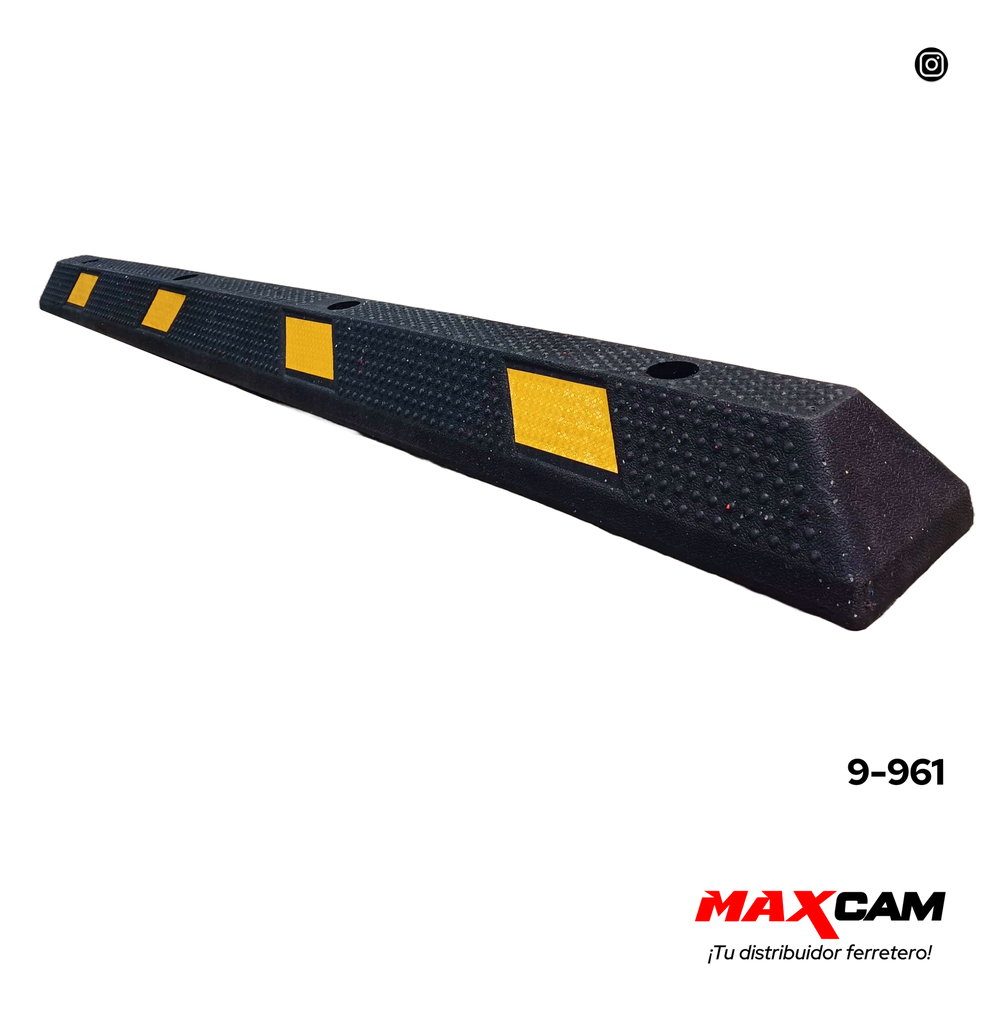 TOPE DE GOMA P/ESTACIONAMIENTO 1,5 MTS MAXI TOOLS 9-961