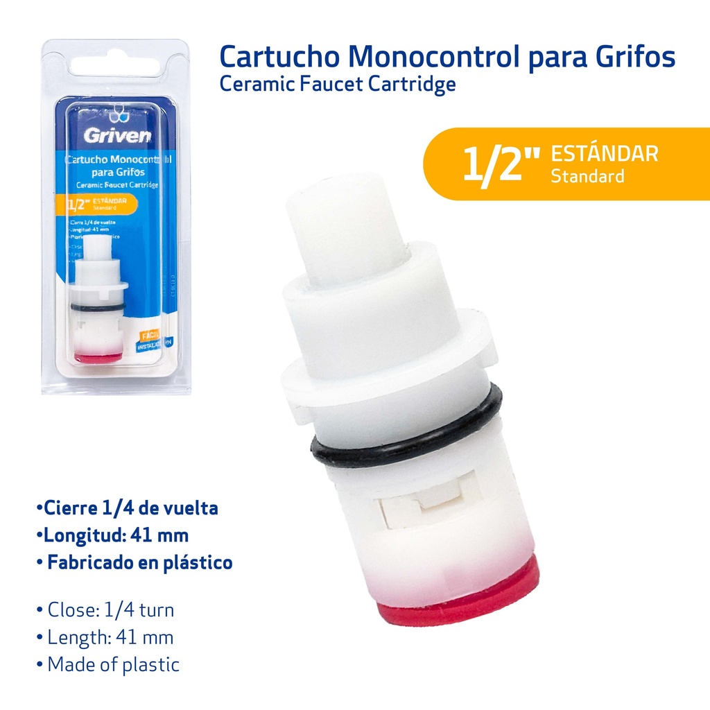 VASTAGO MONOMANDO 41MM GRIVEN 10-223