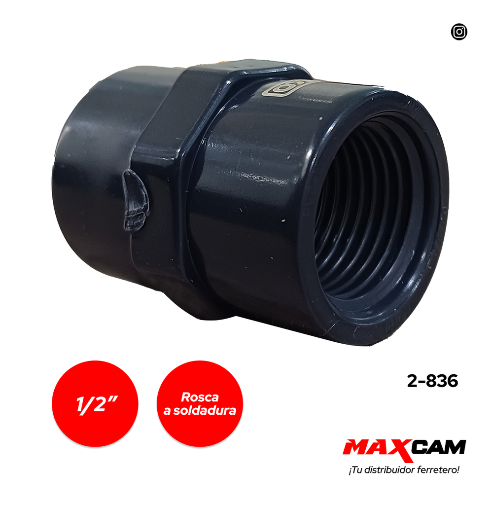 ADAPTADOR HEMBRA AF 1/2" FITCO 2-836