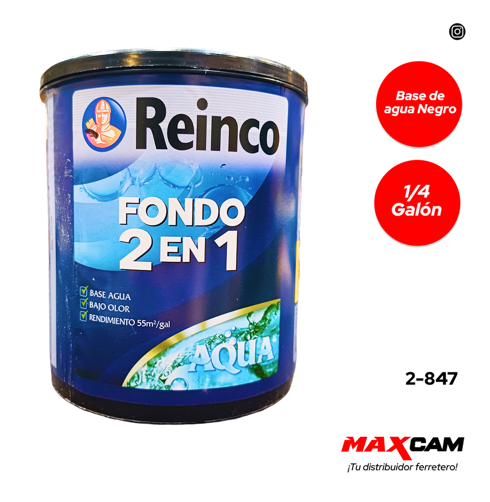 FONDO AQUA NEGRO 2 EN 1 SANTIN x 1/4 REINCO 2-847