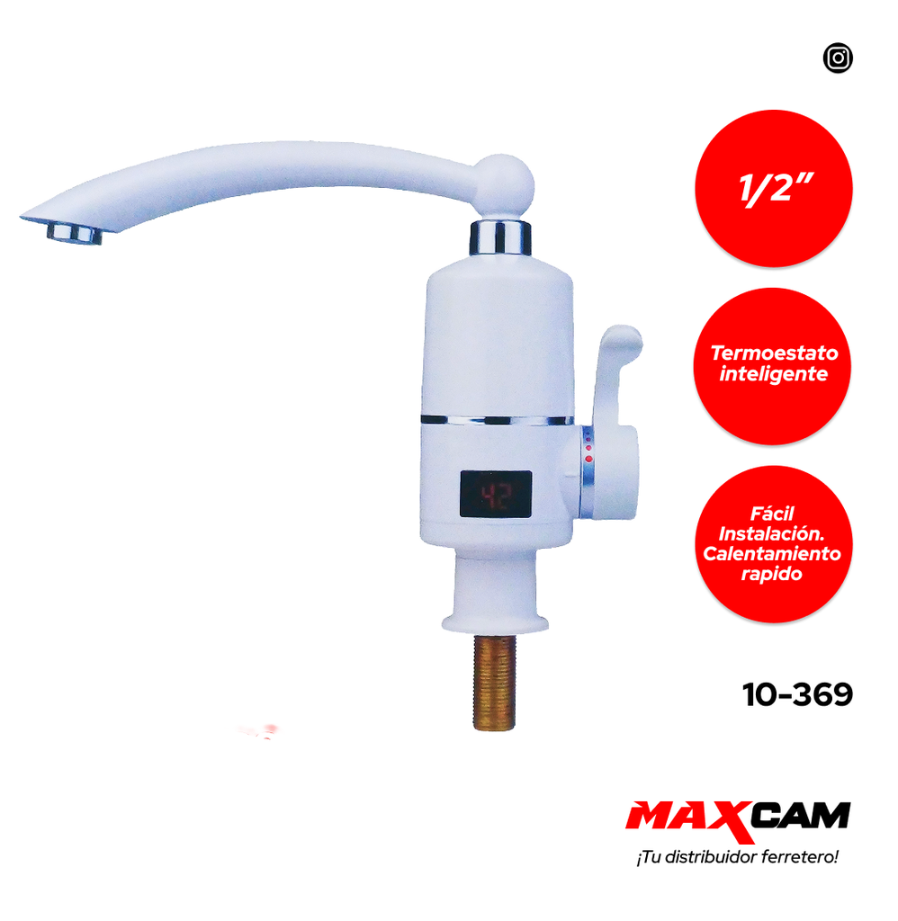 LLAVE CON CALENTADOR DE AGUA GRIMAX 10-369