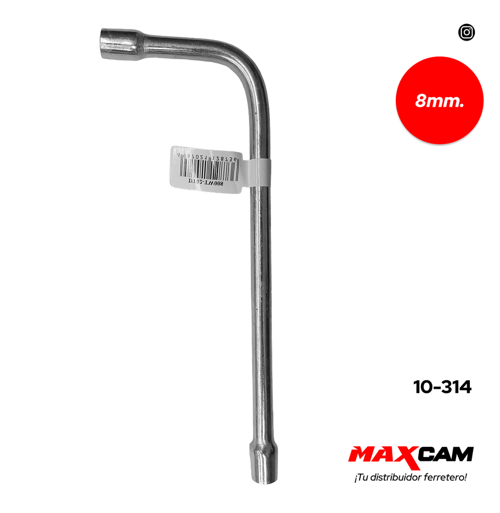 LLAVE TIPO L 8MM DIESEL TOOLS 10-314