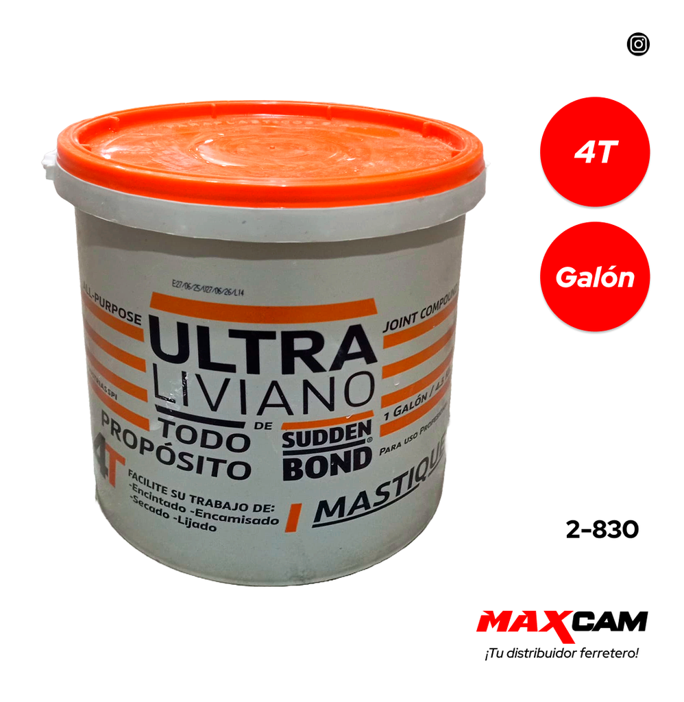 MASTIQUE P/DRYWALL 4T SUDDEN B LIVIANO GALON 2-830