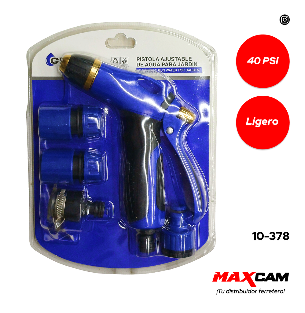 PISTOLA P/MANGUERA 5 PCS GRIMAX 10-378