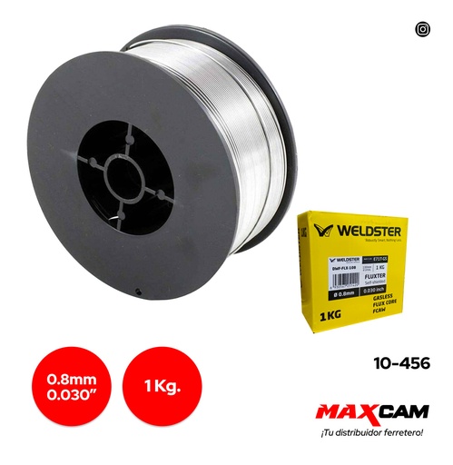 [10-456] ALAMBRE DE SOLDAR MIG E71T-GS 0.8 MM x 1 KG WELDSTER 10-456