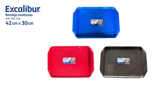[10-616] BANDEJA PLASTICA 42.6x30.5x3 CM EXCALIBUR 10-616