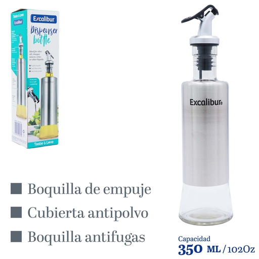 [10-713] BOTELLA DISPENSADORA 350ML EXCALIBUR 10-713