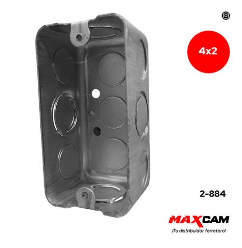 [2-884] CAJETIN MET COMB RECT 4 x 2 x UNID DB 2-884