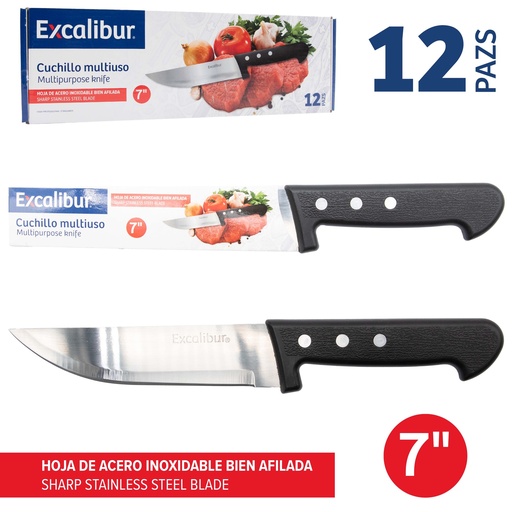 [10-598] CUCHILLO MULTIUSO 7" EXCALIBUR 10-598