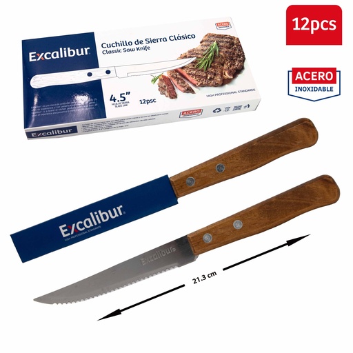 [10-674] CUCHILLO DE SIERRA CLASICO 4.5" EXCALIBUR 10-674