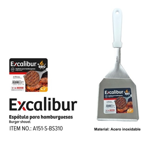 [10-583] ESPATULA P/HAMBURGUESAS EXCALIBUR 10-583
