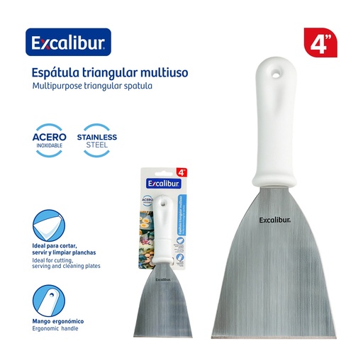 [10-769] ESPATULA P/COCINA 4" EXCALIBUR 10-769