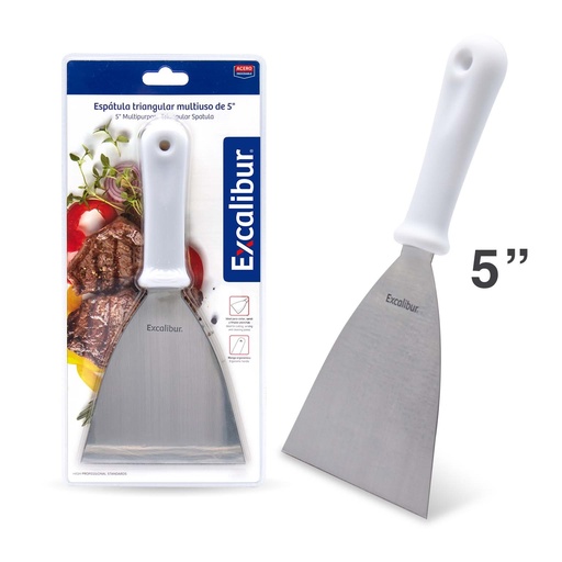 [10-553] ESPATULA P/COCINA TRIANGULAR 5" EXCALIBUR 10-553