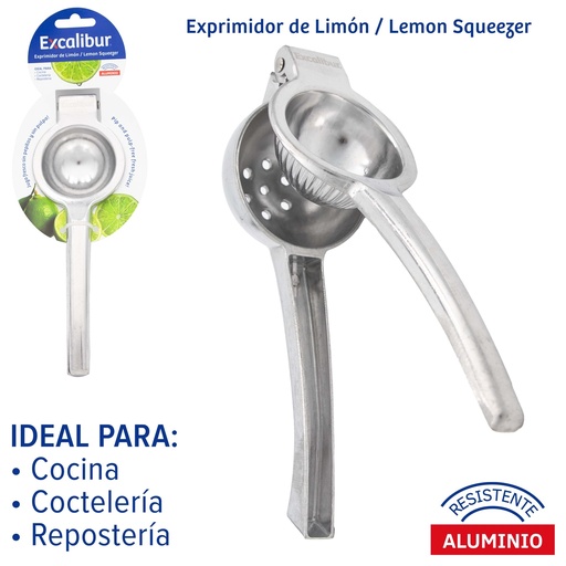 [10-505] EXPRIMIDOR DE LIMON ALUMINIO EXCALIBUR 10-505